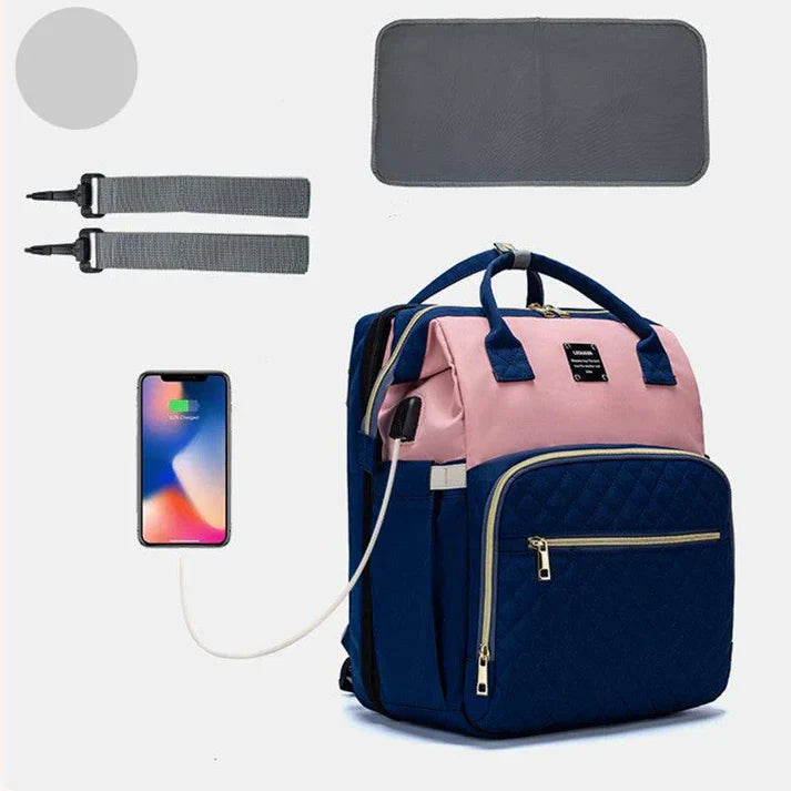 2-in-1 baby backpack in an elegant design