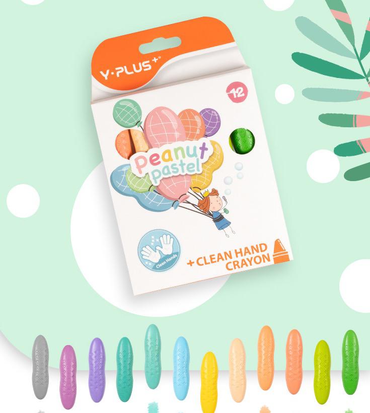 Peanut Pastel Clean Hand Crayons