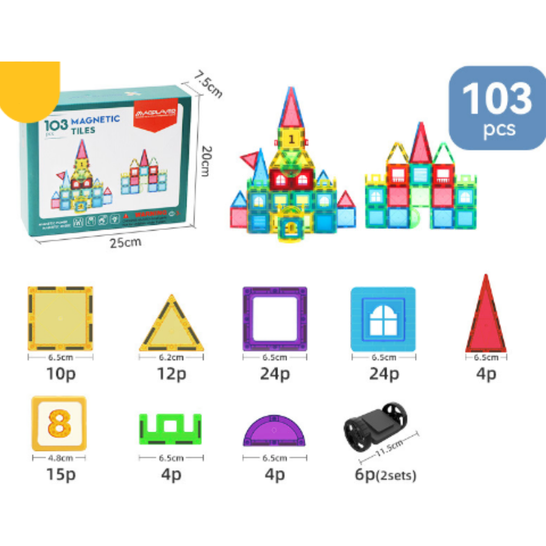 Magnetic Building Tiles – Creative Construction for Kids