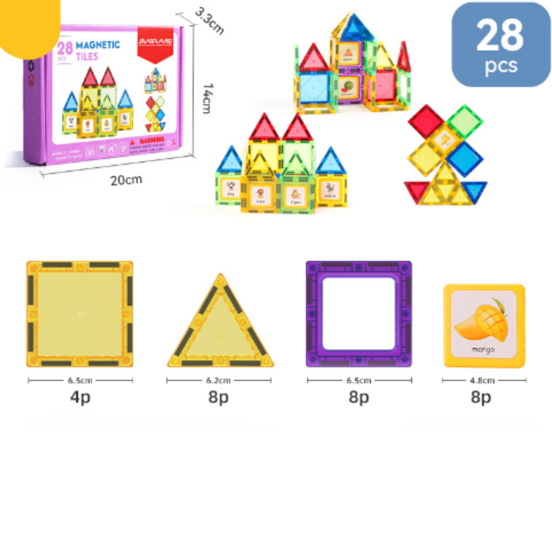 Magnetic Building Tiles – Creative Construction for Kids