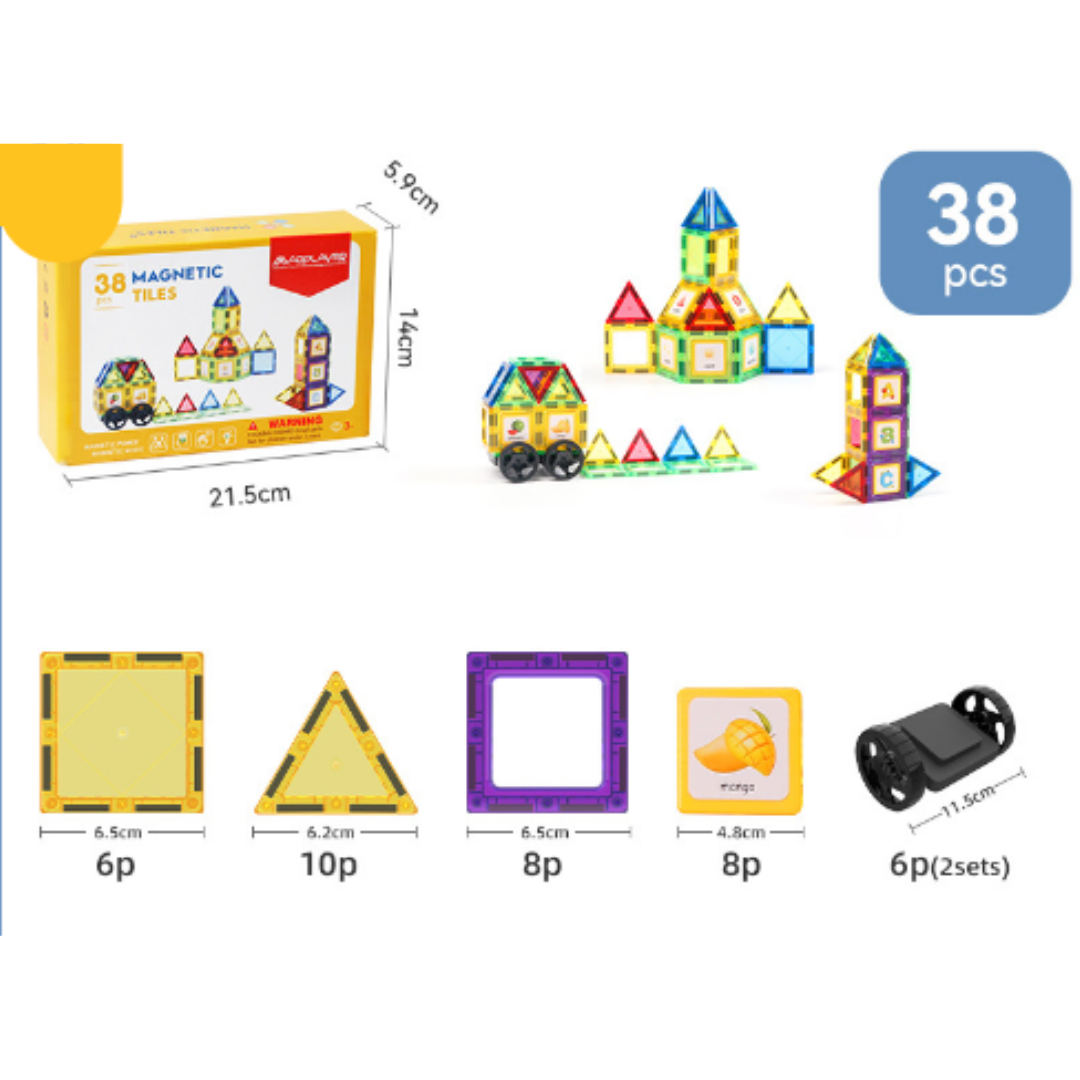 Magnetic Building Tiles – Creative Construction for Kids