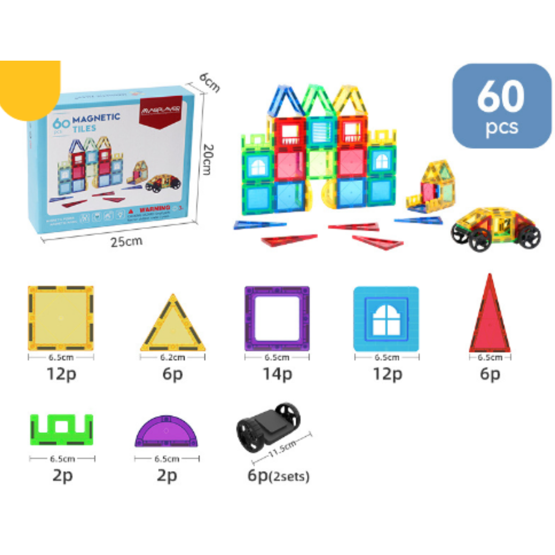 Magnetic Building Tiles – Creative Construction for Kids
