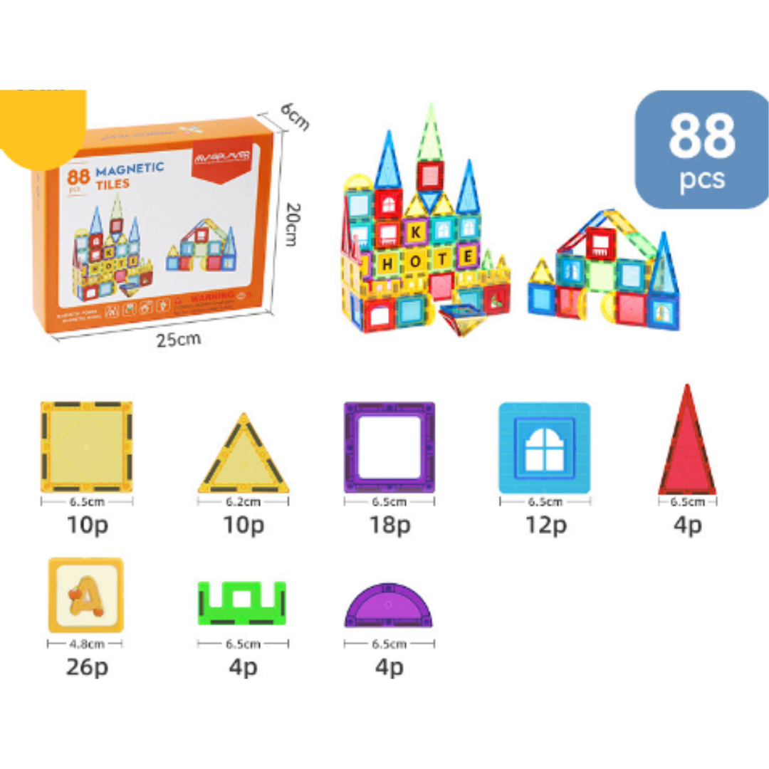 Magnetic Building Tiles – Creative Construction for Kids