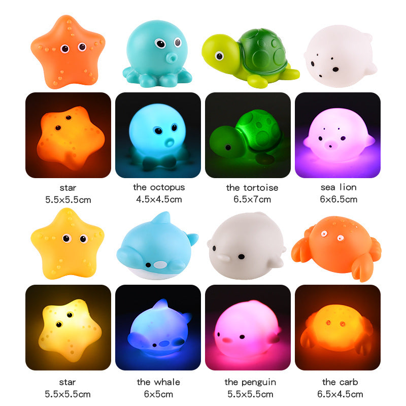 Light-Up Floating Animal Bath Toys