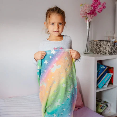 Glowing mermaid sleeping bag