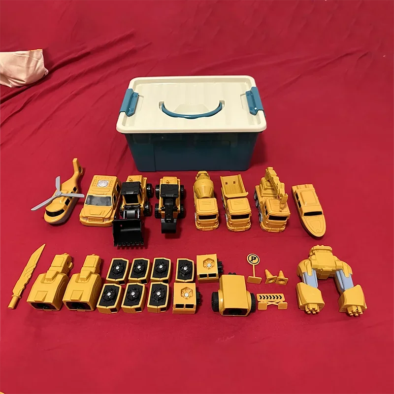 Magnetic Construction Vehicle Transformer Set