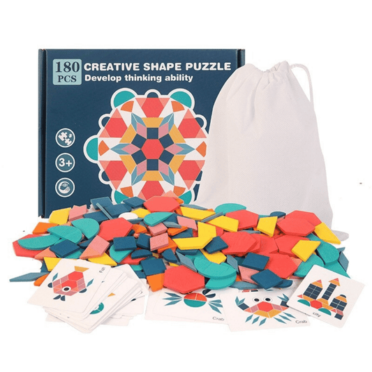 Creative Shape Puzzle Set – 180 Pieces