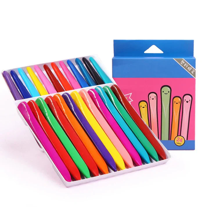 Colorful mess-free drawing set