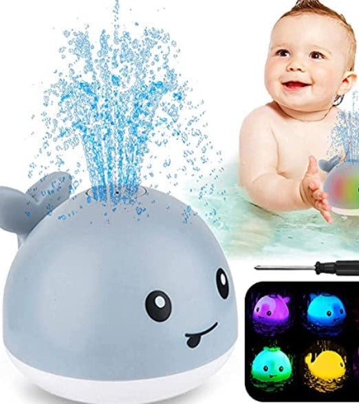 Whale Spray Bath Toy with LED Lights
