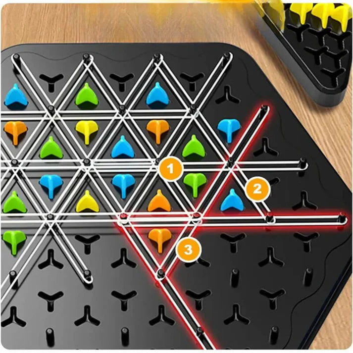 Chess strategy game with rubber bands