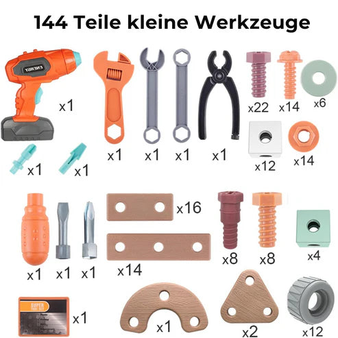 Builder play set for little handymen