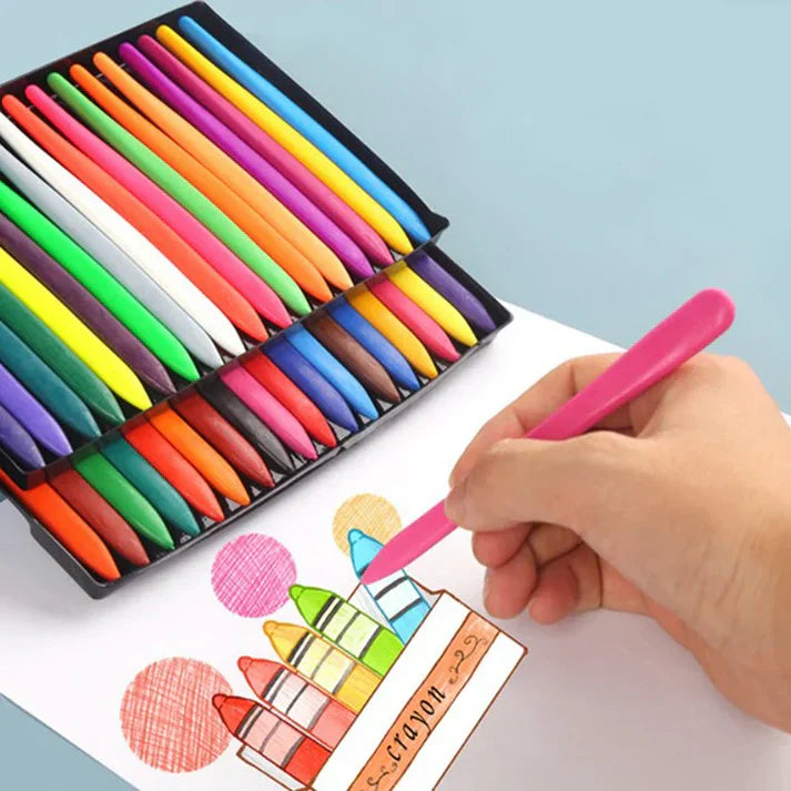 Colorful mess-free drawing set