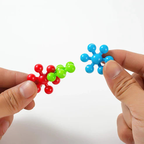 Montessori snowflake building blocks